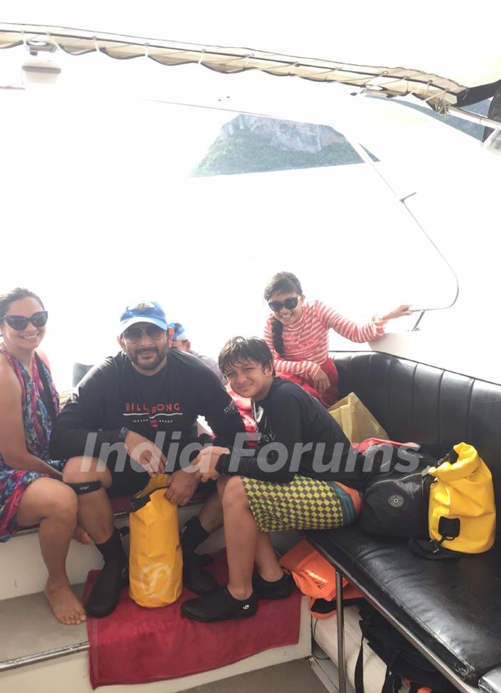 Actor Arshad Warsi on trip to Thailand with Family