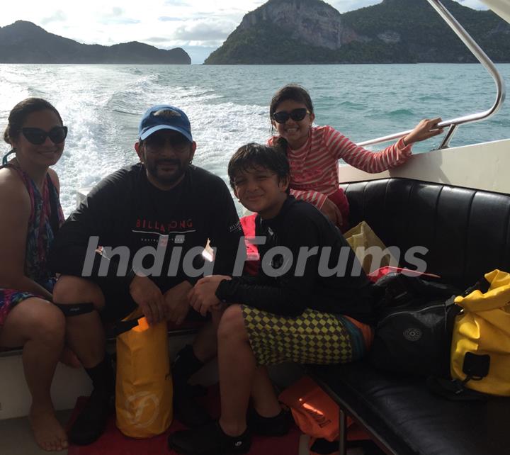 Actor Arshad Warsi on trip to Thailand with Family