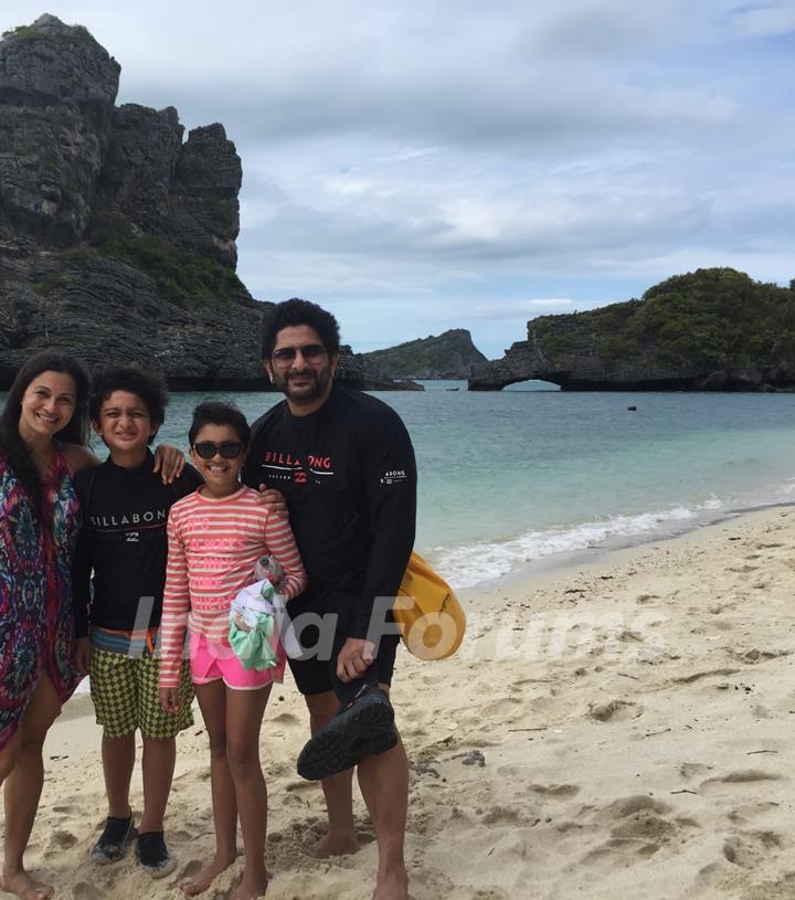 Actor Arshad Warsi on trip to Thailand with Family