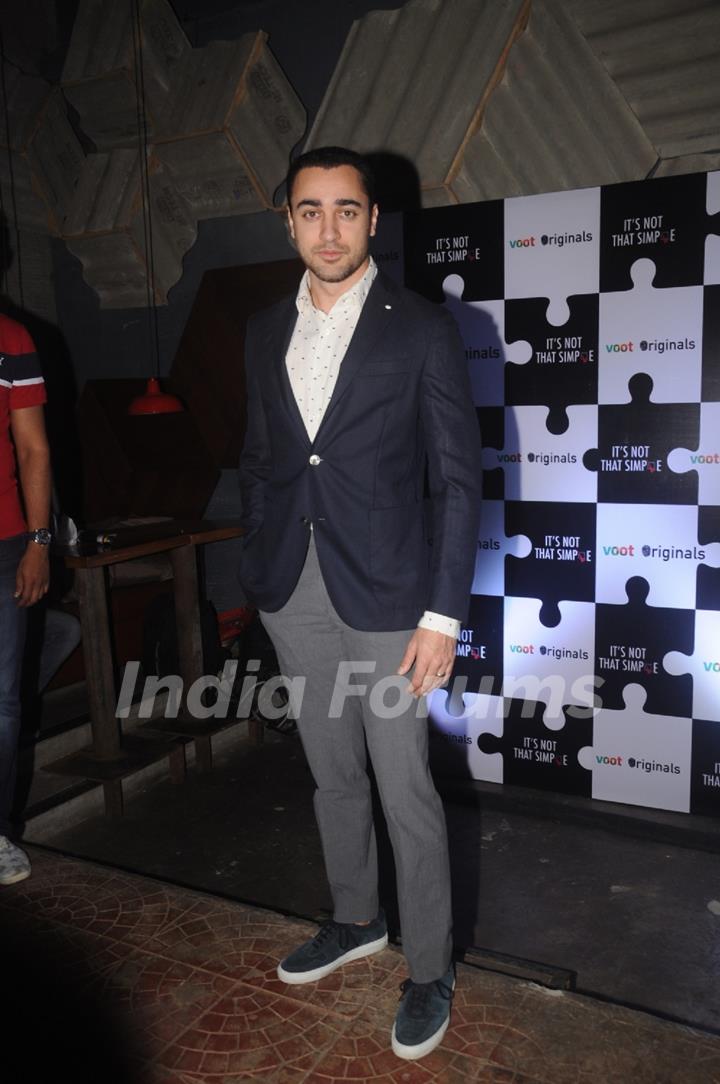 Imran Khan at Press meet of Swara Bhaskar's web show 'Its Not That Simple'