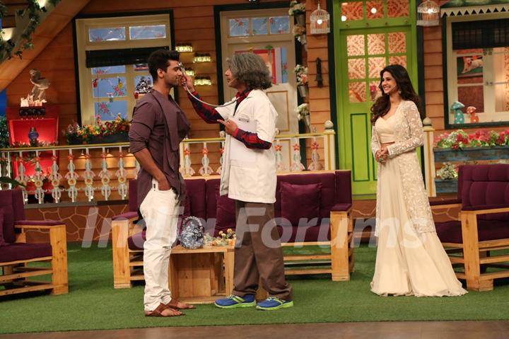 Jennifer Winget, Kushal Tandon and Aneri Vajani visit on the sets of 'The Kapil Sharma Show'