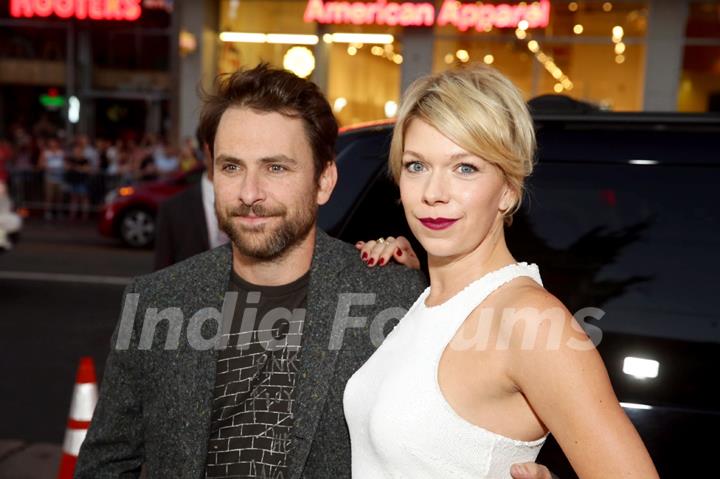 Charlie Day and Mary Elizabeth Ellis at Hollywood premiere of the movie Masterminds