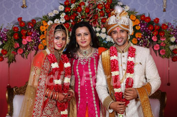 Poonam Dhillon at Karan Sharma and Tiaara Kar's wedding