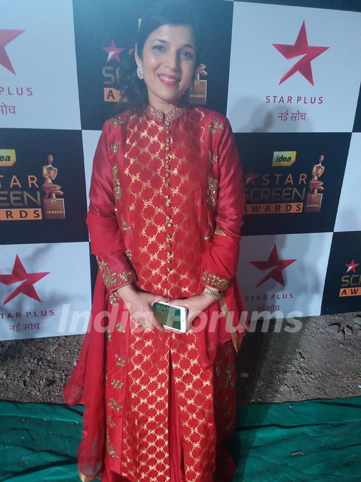 Kavita Paudwal at Star Screen Awards 2016