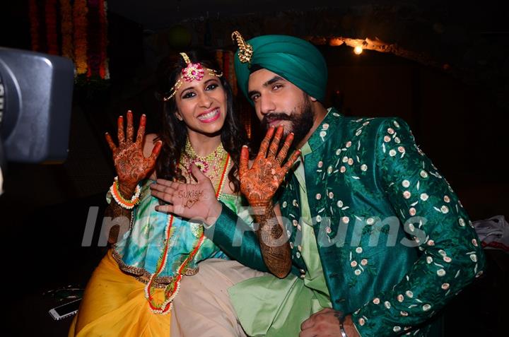 Kishwer Merchant and Suyyash Rai's Mehendi Ceremony