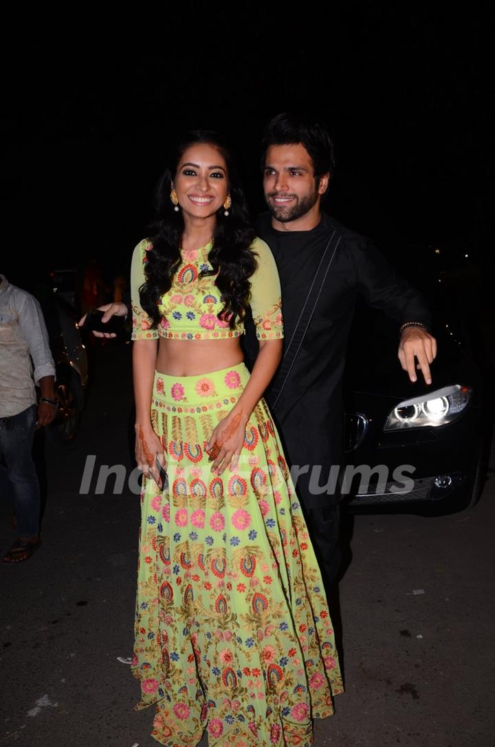 Asha Negi and Rithwik Dhanjani at Kishwer Merchant and Suyyash Rai's Sangeet Ceremony