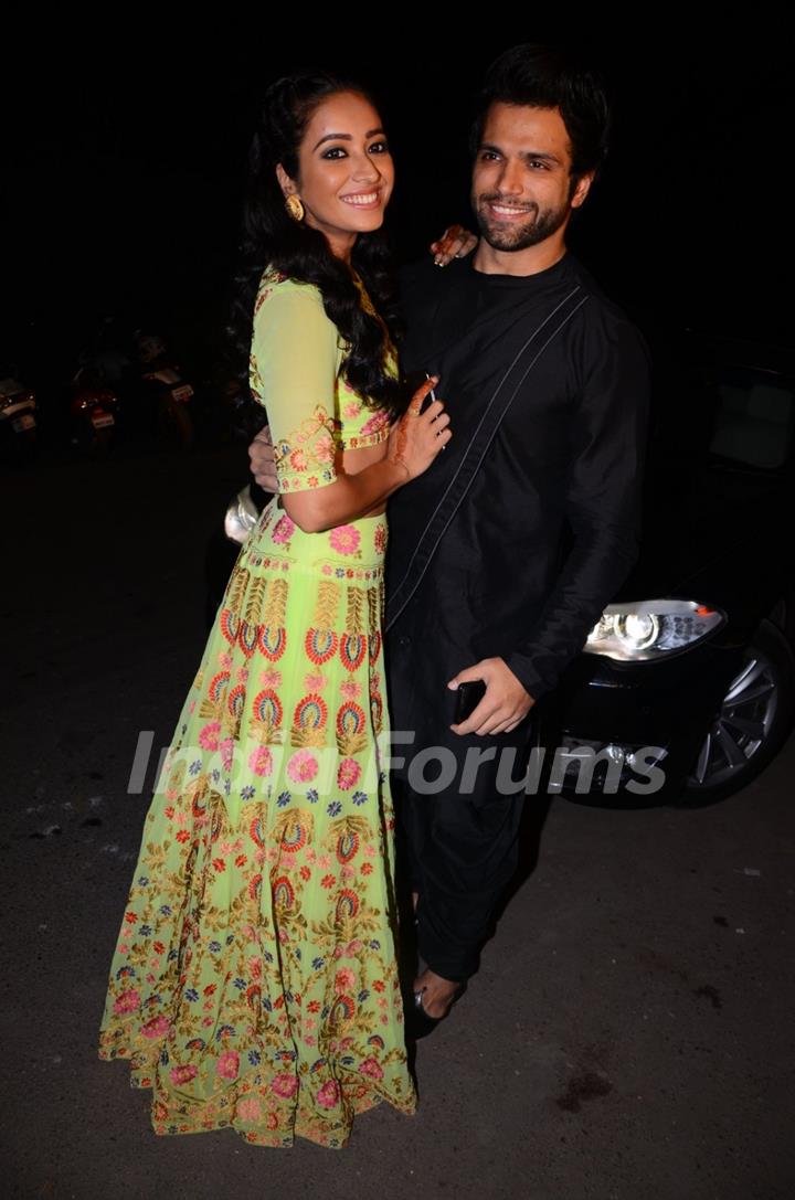 Asha Negi and Rithwik Dhanjani at Kishwer Merchant and Suyyash Rai's Sangeet Ceremony