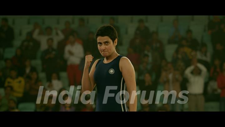 Still of Fatima Sana Shaikh as Geeta Phogat from Dangal