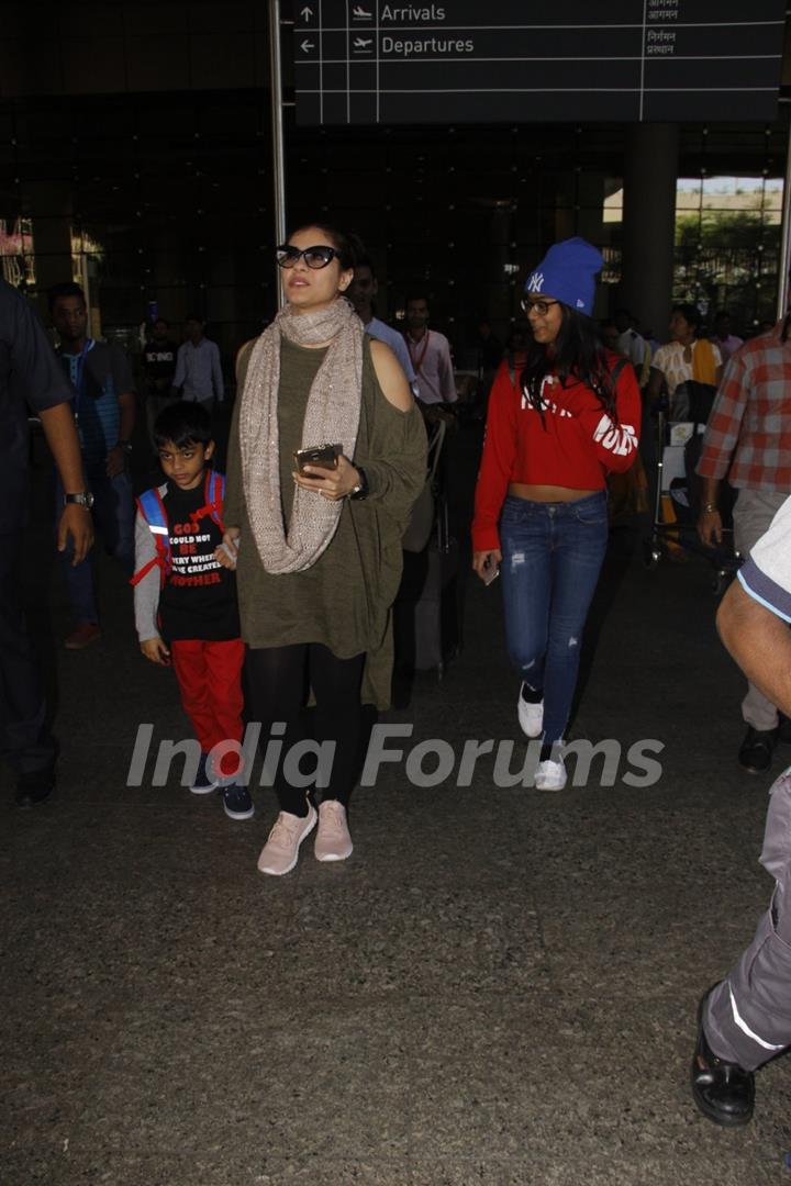 Airport Diaries: Kajol with her daughter