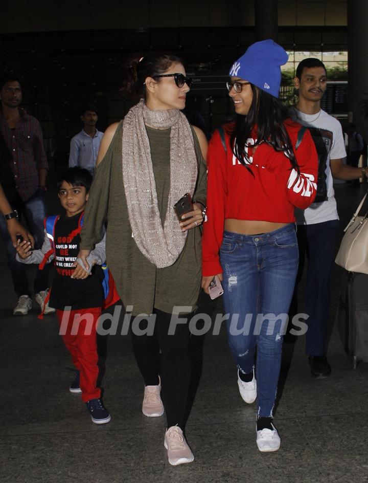 Airport Diaries: Kajol with her daughter