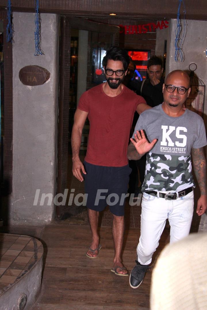 Shahid Kapoor Snapped shorts and T-shirt