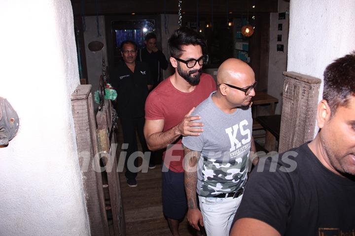 Shahid Kapoor Snapped shorts and T-shirt