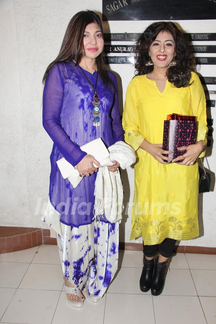 Alka Yagnik at Javed Akhtar's Birthday Bash