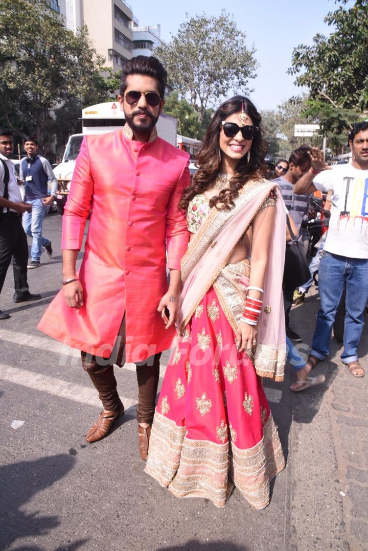 Kishwer Merchant and Suyyash Rai at Kala Chasma Bike Rally