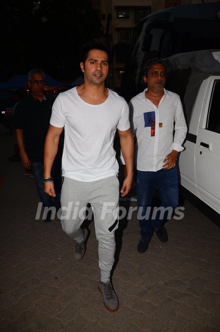 Varun Dhawan Snapped at Mehboob Studio