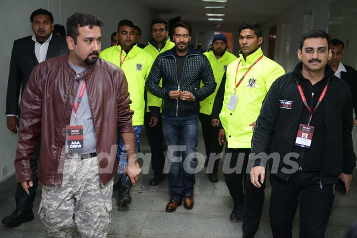 Ajay Devgn attend the launch 'Super Fight League'