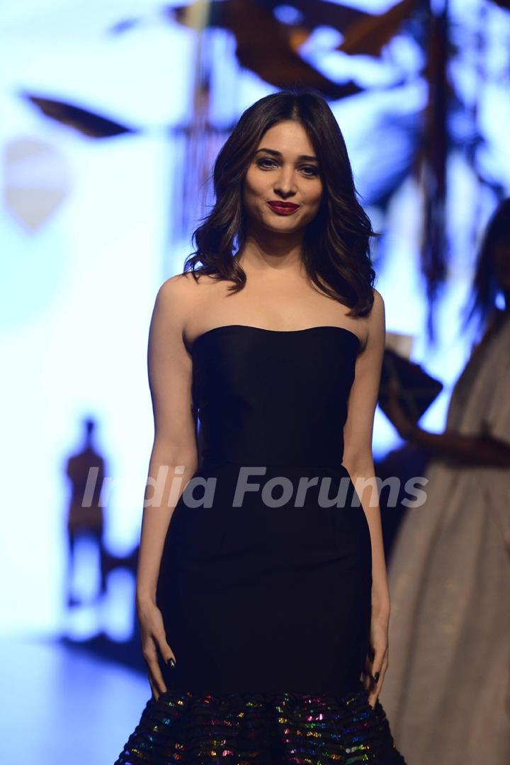 Tamannaah Bhatia at Lakme Fashion Week 2017 Day 1