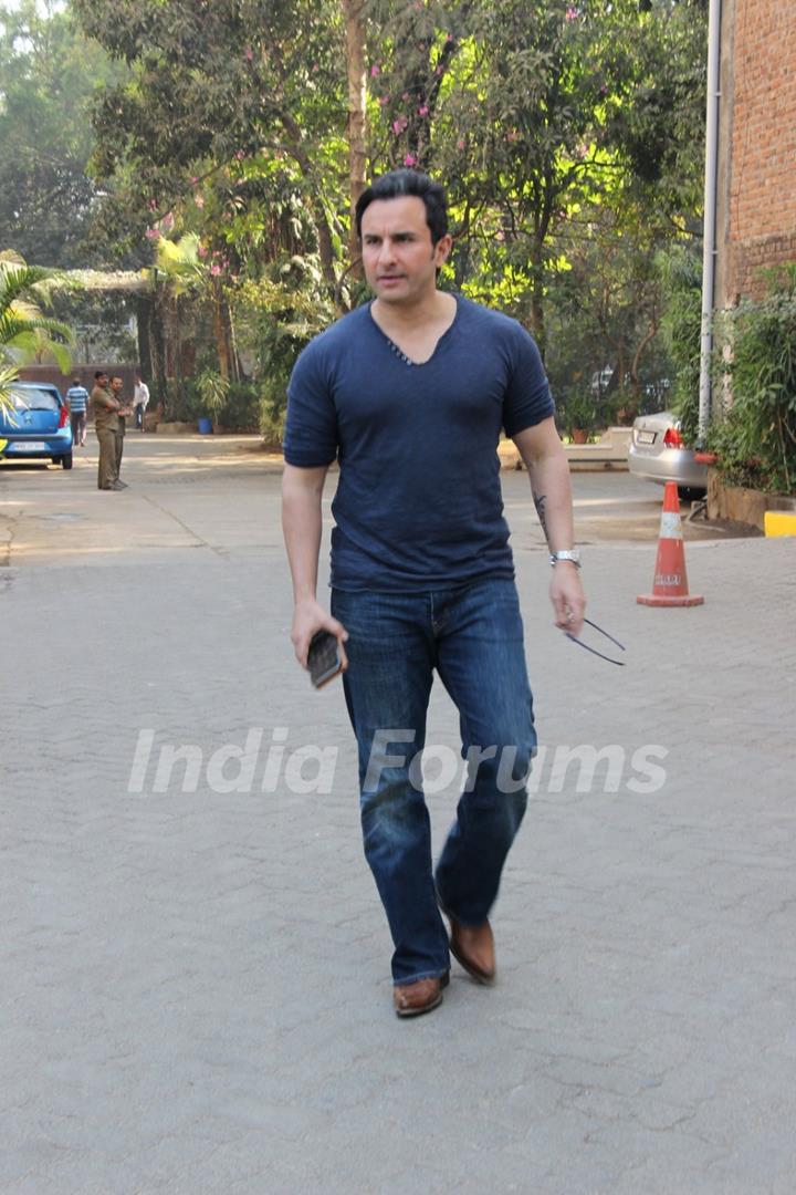 Saif Ali Khan snapped at Mehboob studio!