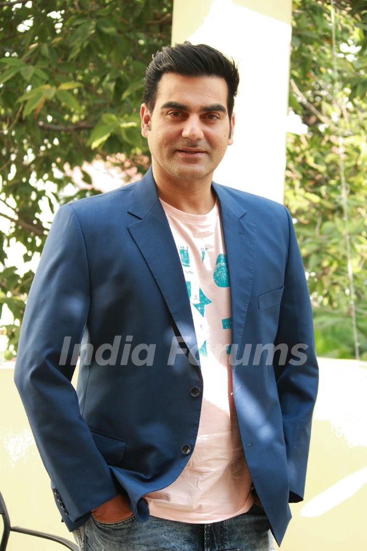 Arbaaz Khan Snapped with a pet dog