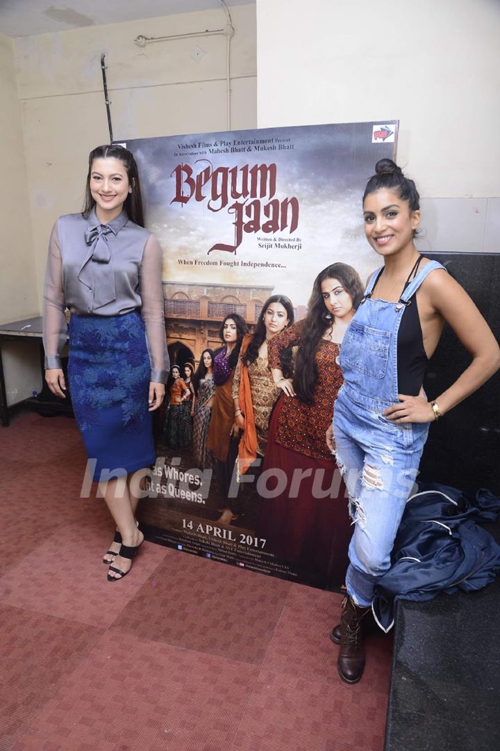 Gauhar Khan and Pallavi Sharda promote 'Begum Jaan' in Mumbai