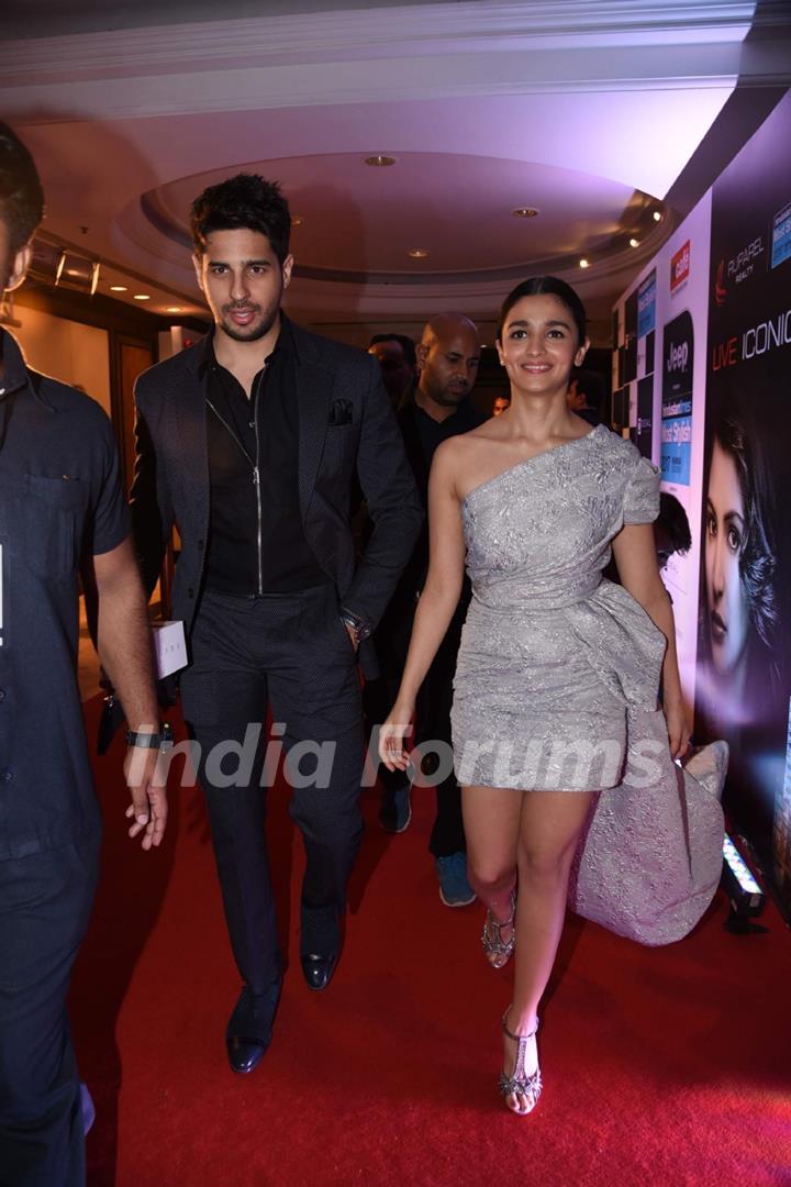 Sidharth Malhotra and Alia Bhatt attends 'HT STYLE AWARDS 2017'