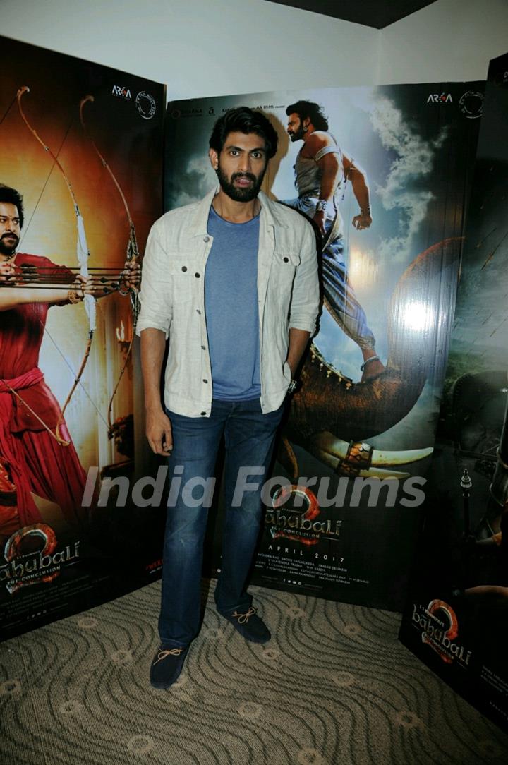 Rana Daggubati at 'Baahubali 2' Interviews.