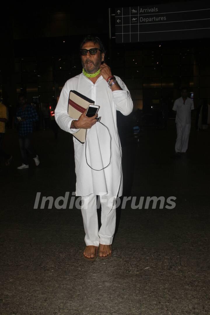 Jackie Shroff snapped at the airport