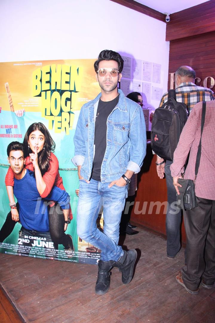 Rajkummar Rao attend Behen Hogi Teri film's bash