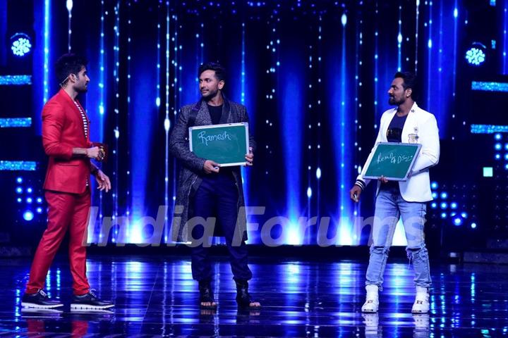 Terence Lewish and Remo D'souza on the sets of Nach Baliye 8