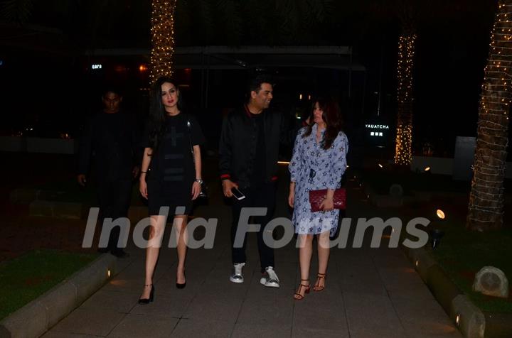 Karan Johar and Twinkle Khanna in a candid conversation