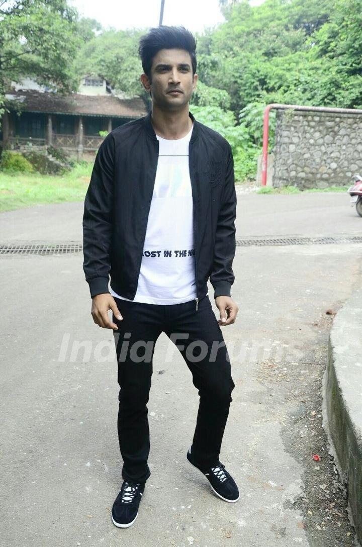 Sushant Singh Rajput poses for the shutterbugs