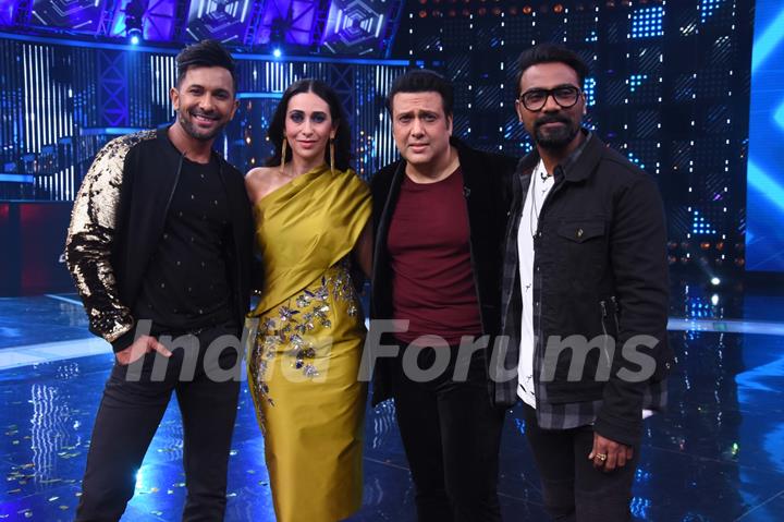 Karisma Kapoor - Govinda on the sets of Dance Champions