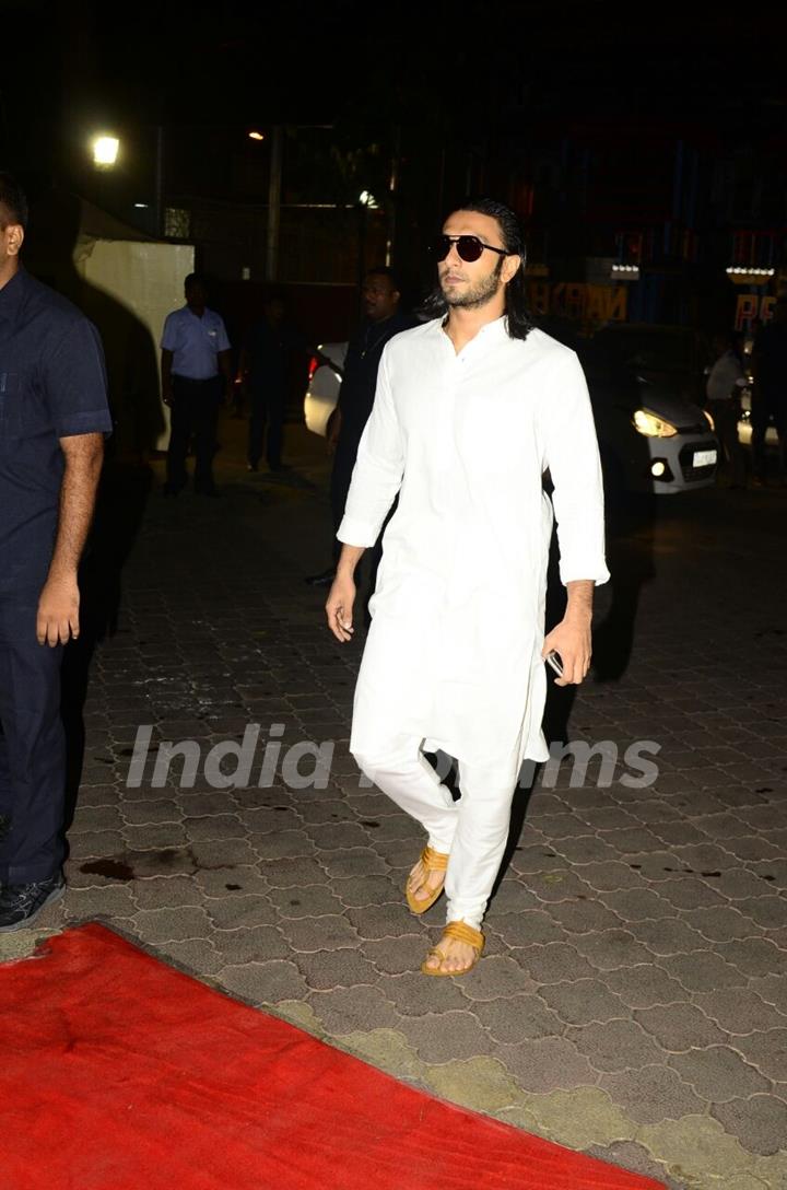 Ranveer Singh at the prayer meet