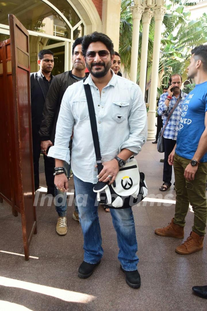 Arshad makes a statement with his bag!