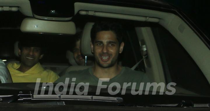 Sidharth Malhotra - Abhay and Juno Chopra at the screening