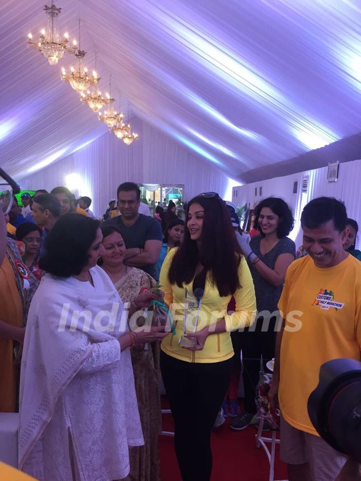 Aishwarya Rai Bachchan at Morning Marathon