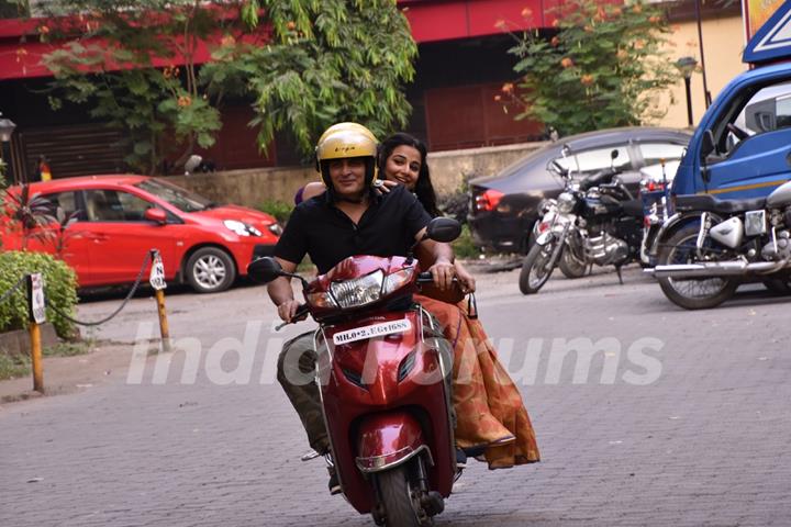 Vidya Balan - Manav Kaul snapped in the city