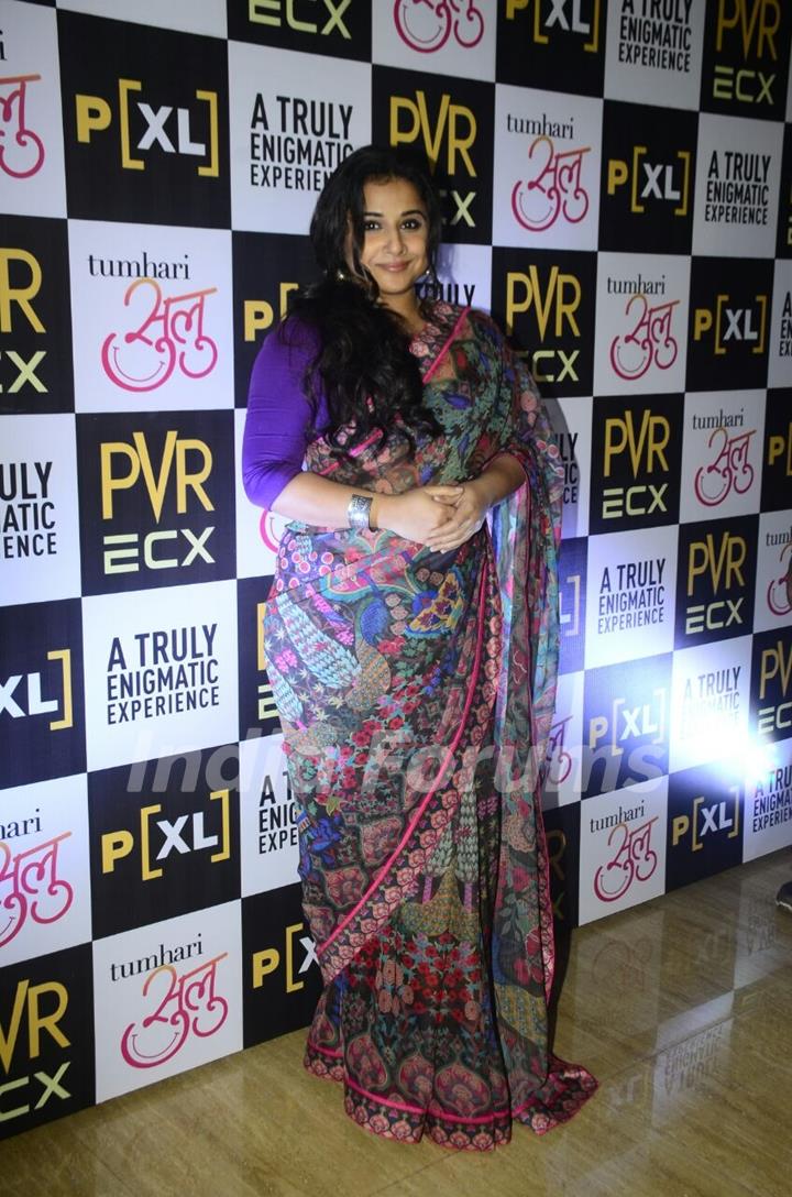 Vidya Balan sticks to her character of Sulu