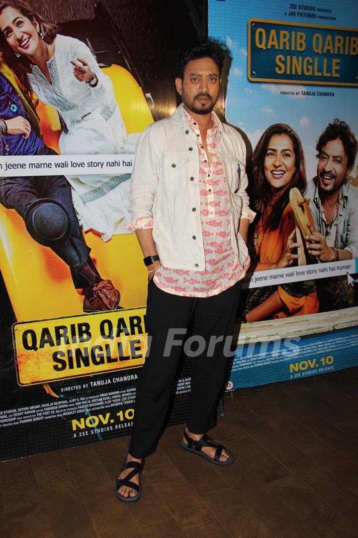 Irrfan Khan posing for the camera