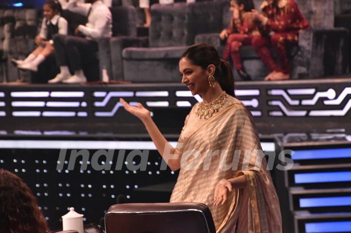 Deepika performs a step from her dance