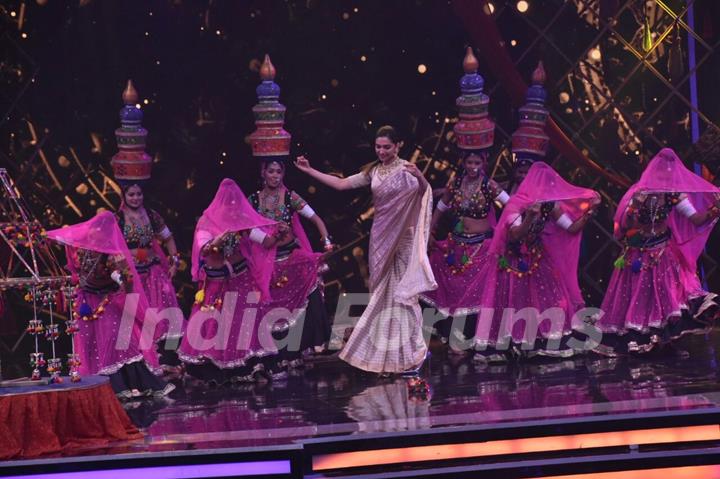 Deepika twirls on the stage