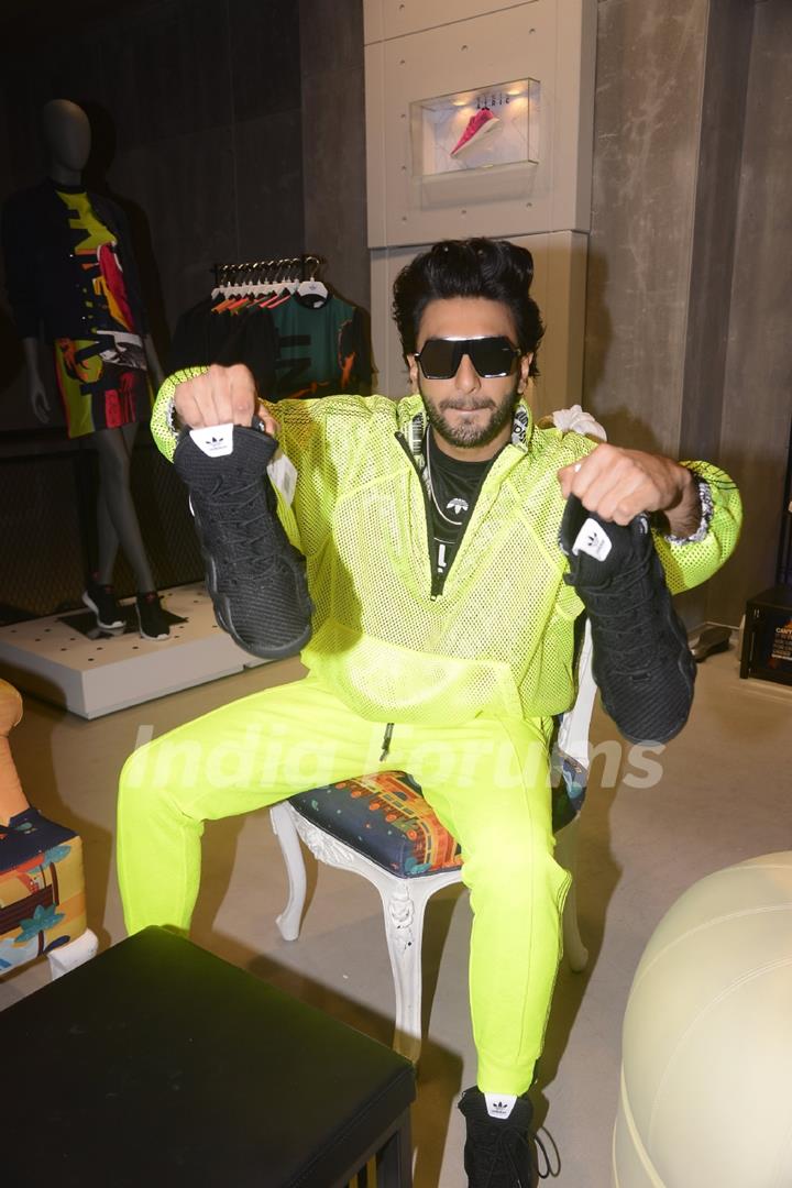 Ranveer Singh shows off the collection