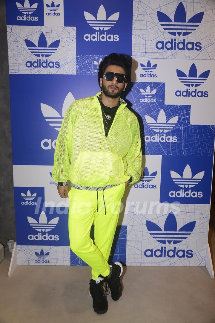 Ranveer Singh at the Adidas Store