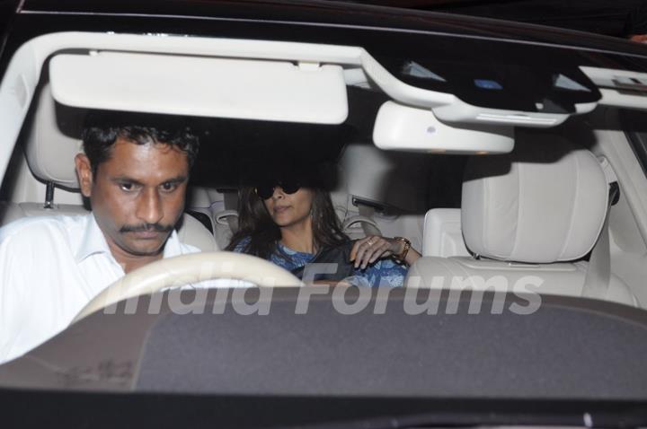 Sonam Kapoor in her car