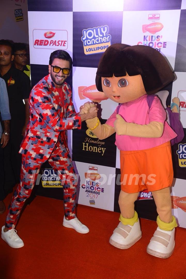 A quirky Ranveer Singh at Kids Choice Awards