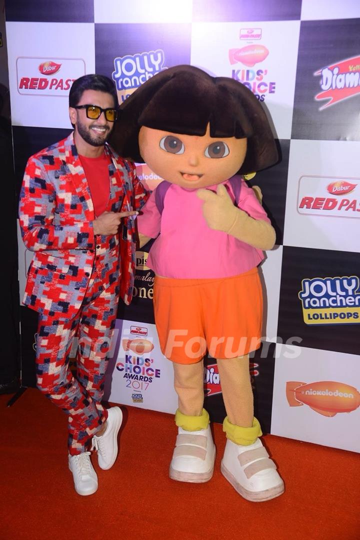 A quirky Ranveer Singh at Kids Choice Awards