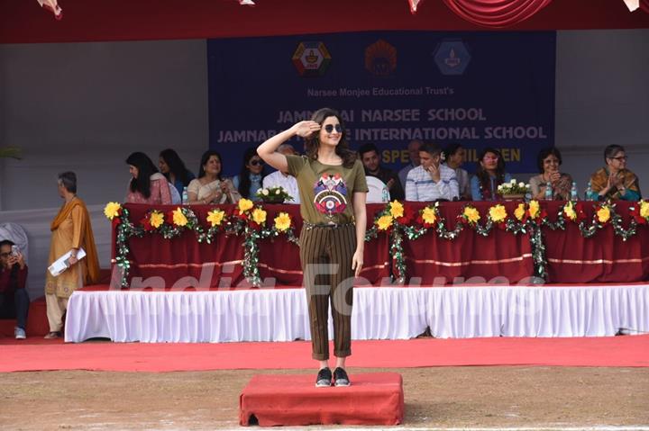 Alia Bhatt at her school for special children’s sports meet