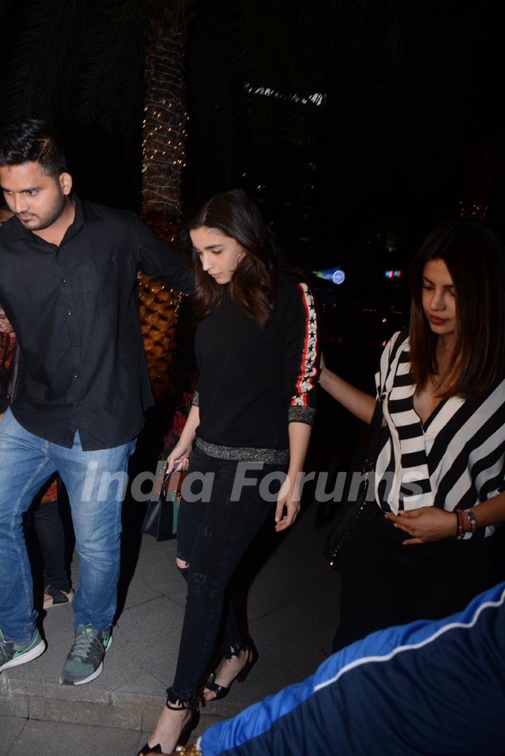 Priyanka Chopra - Alia Bhatt's Dinner Date