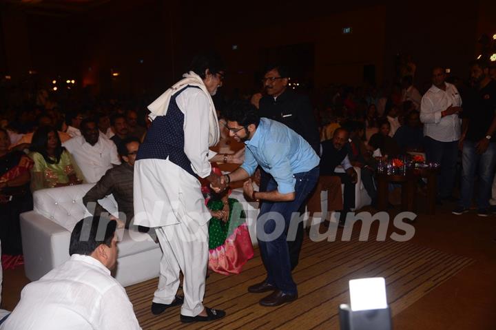 Amitabh Bachchan at Thackerey film launch