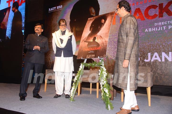 Amitabh Bachchan at Thackerey film launch